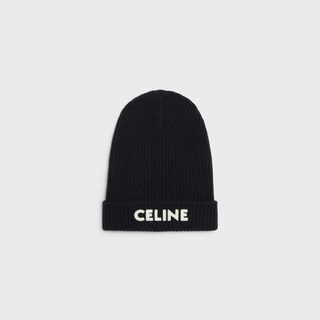 celine black beanie
