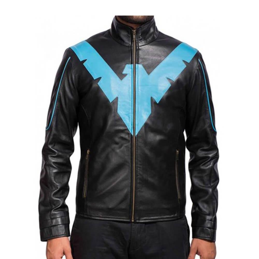 Batman Arkham Knight Nightwing Motorcycle Jacket